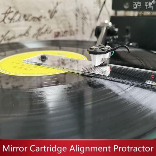Mayrecords Mirror Reflective Cartridge Stylus Alignment Protractor Adjustment Tool Phonograph Accessories