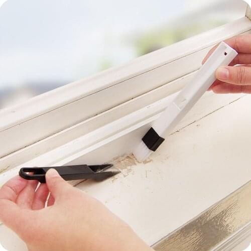 Multi-function Window Door Dusting Cleaning Brush With Dustpan Screen Keyboard Drawer Wardrobe Gap Corner Brush Cleaning Tool