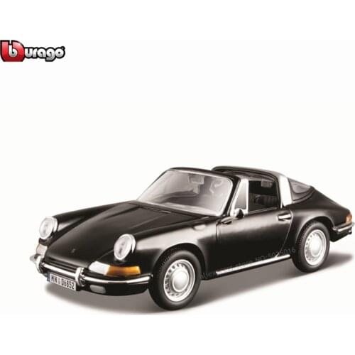 Bburago 1:32 1967 Porsche 911 simulation alloy car model plexiglass dustproof display base package Collecting gifts