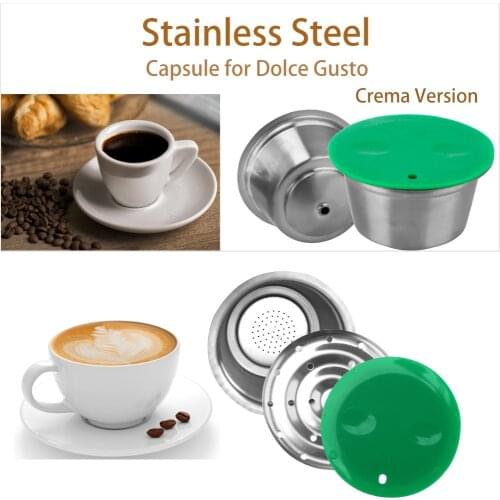 Stainless Metal Rusable Refillable Coffee Capsule For Dolce Gusto Coffee Capsule Compatible With Nescafe Coffee Machine