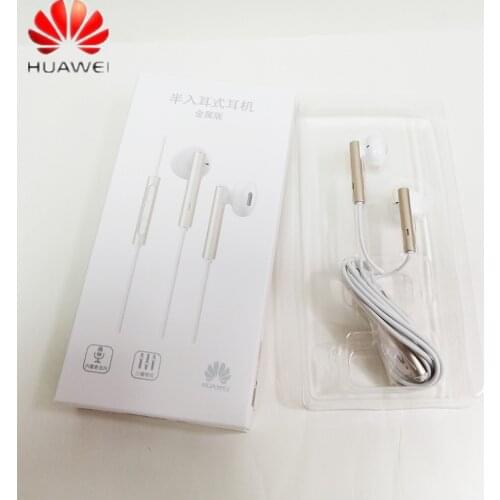 Original Huawei AM 116 Earphone with Mic Volume Control Speaker Metal headset for HUAWEI P8 P9 P30 Lite P10 Honor 5X 6X Mate 7 8