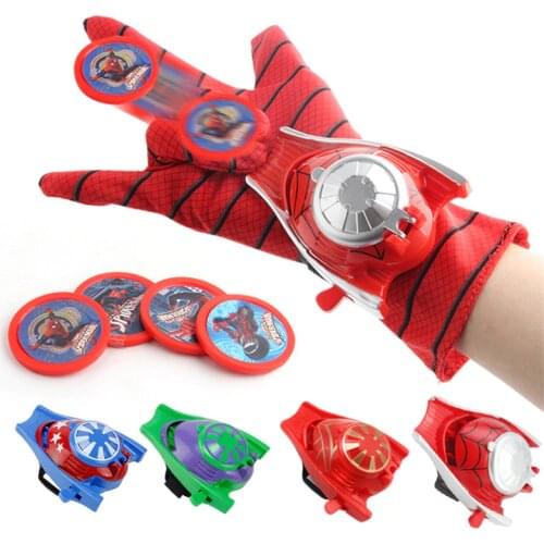 Glove Launcher Toys PVC Avengers Action Figure Iron Man Captain America Hulk Toys For Children Suitable Cosplay Gift