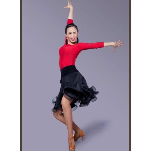 Latin Dance Dress Sexy Silky Velvet Latin Girls Fringe Ballroom Skirt Tango Dress salsa robe de danse latine filles danza latino