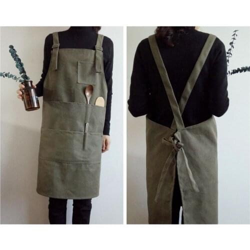 Retro aprons for woman unisex women man multi-use kitchen apron Commercial Restaurant Home Bib delantal cocina cleaning apron