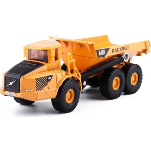 Alloy 1:87 Scale Dump Truck Diecast Construction Vehicle Cars Lorry Toys Model
