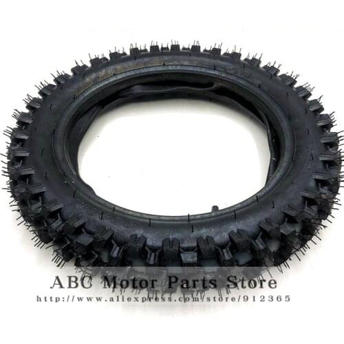 Off Road Tire 12" Rear Wheel 80/100-12 Out Tyre with 3.00-12 Inner Tube For Dirt Pit Bike