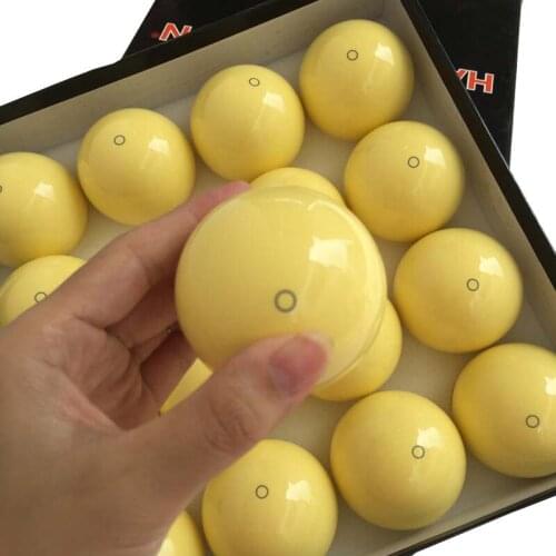 Xmlivet Single 1pc Billiards Pool White Balls Yellow color with Blue Circle Free Shipping 57.25mm Nine-ball White ball