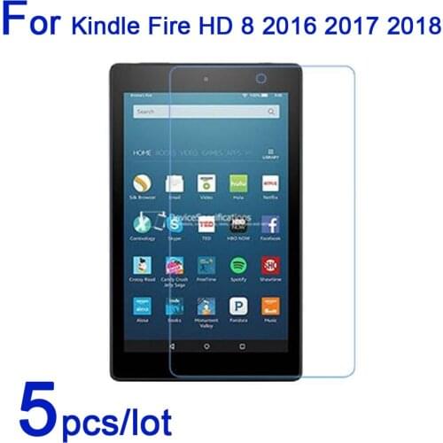 5pcs/lot Soft Clear/Matte/Nano Explosion-Proof Protective Film For Amazon Kindle Fire HD 8 2016 2018 2018 2020 Screen Protectors