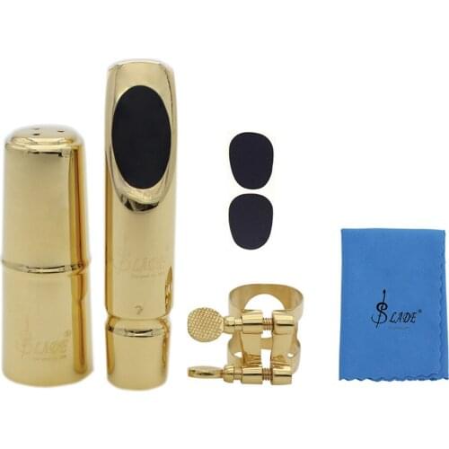 Golden Alto Sax Mouthpiece Metal Wind Instrument Accessories Alto 6 Professional Mouthpiece SAXP04