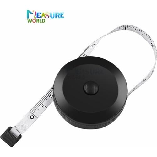 1PC 1.5m/60inch Black/White Tape Measures Measuring Ruler Portable Retractable Mini Sewing Rulers Measuring Tape Tools Gifts