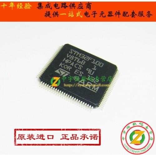 100% New origina STM32F100V8T6B STM32F100 LQFP100 Free shipping