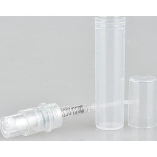 2ml 3ml Plastic Disposable Clear Refillable Spray Perfume Bottle Atomizer Empty Lotion Sample Container LX7396