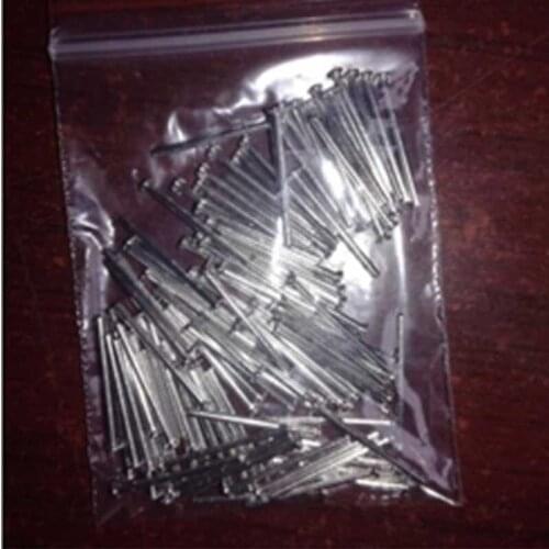 31pcs D1mm*15mm*1.8mm module power pin flat head cap straight needle tin-plating