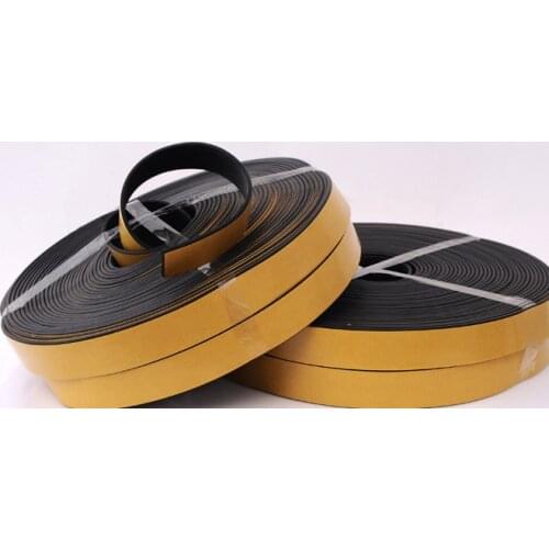 5meters 10mm x 2mm self adhesive flat epdm crash rubber foam sponge cabinet door window seal strip