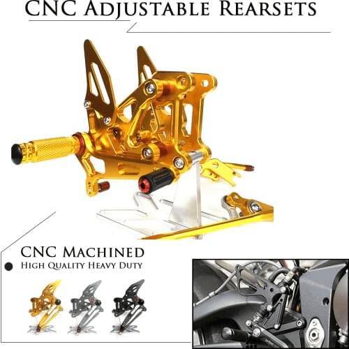 Motorcycle Accessories CNC Alu Footrest Rear Sets Adjustable Rearset Foot Pegs for MV Agusta F3 675 800 2012-2017 2016 2015