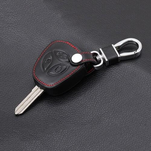 Car Styling Genuine Leather Car Key Cover Case Set Protector For LADA Priora Sedan Sport Kalina Granta Vesta X-Ray XRay