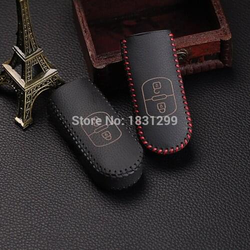 Car styling, leather key cover for Mazda Mazda cx-7 cx-9,2 button smart Mazda 2 M3 M6 MX-5 CX-3 CX-5 CX5 key case starline a93