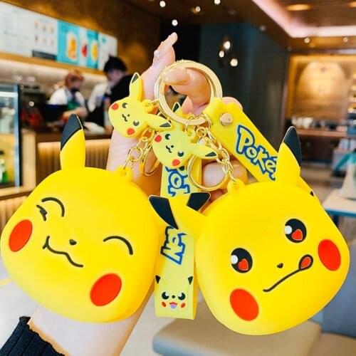 5 Kinds Pokemon Coin Purse Keychain Dolls Toy Pokemon Pikachu Kawaii Action Figure Anime Figure Pokemon Anime