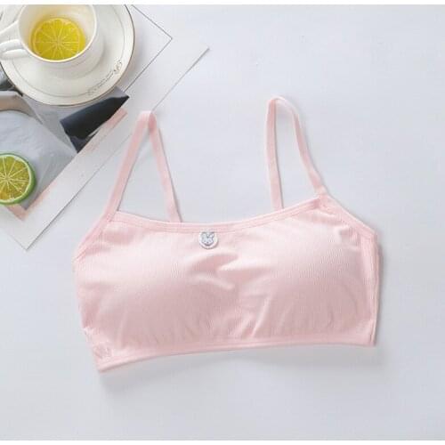 5PCS New Design 8-18Y Teenage Young Girls Training Bras Cotton Puberty Kids summer Teens Puberty Clothing