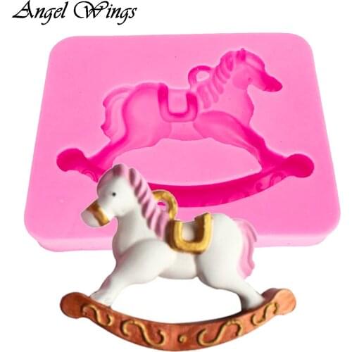 DIY Baby trojan shape Fondant silicone molds for 3D crafts Cake Decoration Tool Chocolate Gumpaste moulds Resin Clay F1377