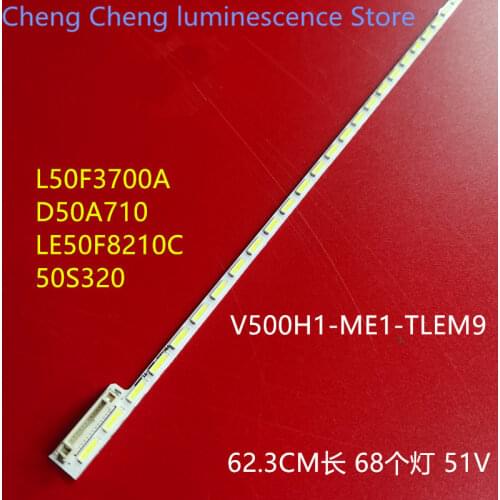 FOR skyworth 50E510E LCD lamp bar V500H1-ME1-TLEM9 screen V500HJ1-ME1 1piece=68LED 623MM 100%new