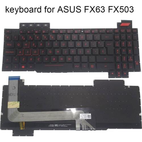 Spain Backlit laptop keyboard for ASUS ROG FX503 FX503VD FX503VM FX503V FX63 SP ES Spanish Gaming computer keyboards V170746DK1