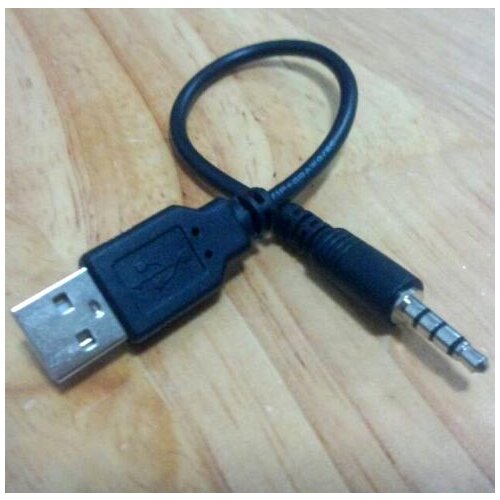 3.5mm AUX Audio to USB 2.0 Male Data Sync Charge Cable Adapter Cord For Ipod Shuffle 2nd Gen MP3 MP4 Phone Audio Cable Line