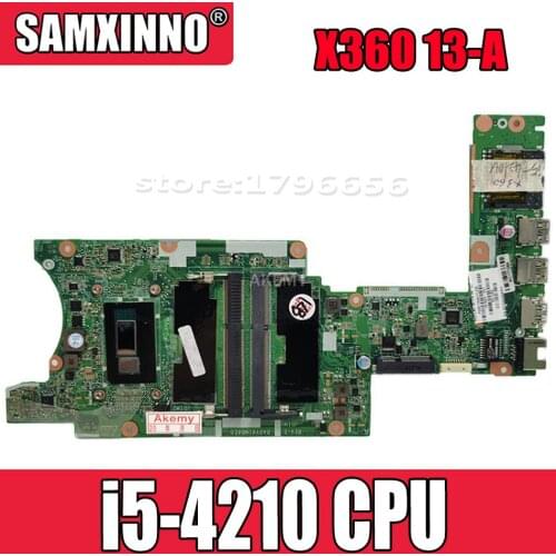 Akemy For HP Pavilion X360 13-A laptop motherboard 767820-501 767820-001 767820-601 i5-4210 DA0Y61MB6E0 mainboard working