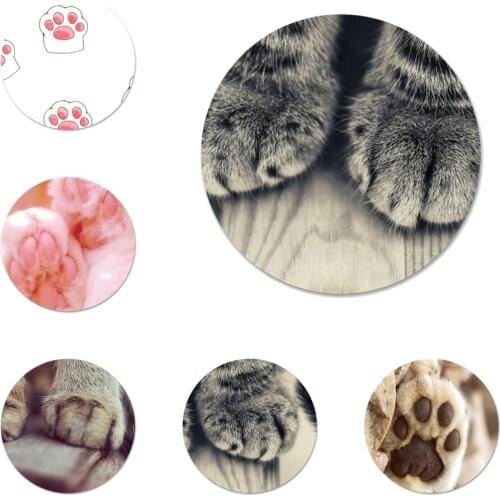 Cat paw cute Icons Pins Badge Decoration Brooches Metal Badges For Clothes Backpack Decoration