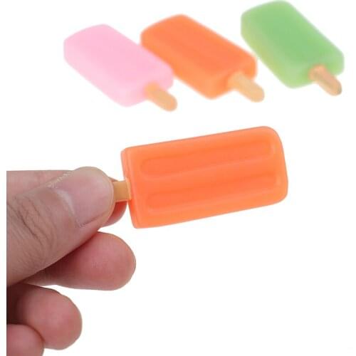 Random 1pc 1:6 Dollhouse Miniature Popsicle Pretend Play Toy Dollhouse Accessories Simulation Food For Dolls Accessories