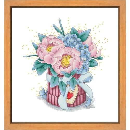 Warmth and Flowers cross stitch kits aida fabric 18ct 14ct 11ct white canvas cotton thread embroidery kits DIY Folk Crafts