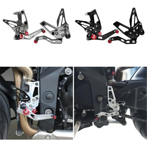 CNC Adjustable Rearsets Foot Pegs Rear Set For Triumph Speed Triple 1050 2011 2012 2013 2014 2015