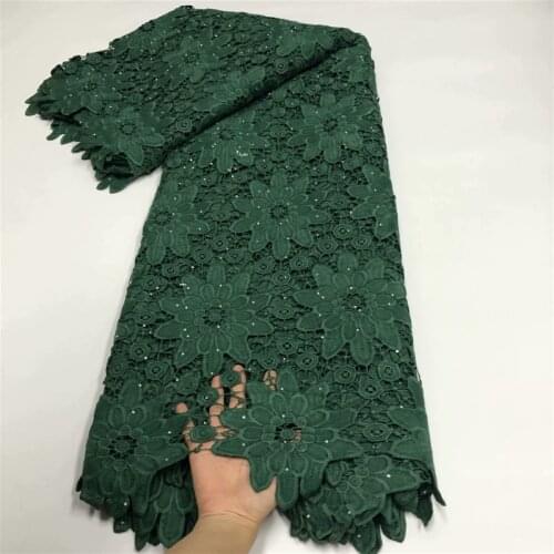 Latest 5 yards / wholesale price water-soluble lace, used for sewing best quality African milk wedding lace fabric r19-30