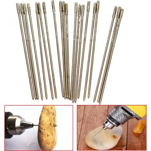 20pcs 1mm Shank Diamond Hole Saw Cutter Drill Bits tools new