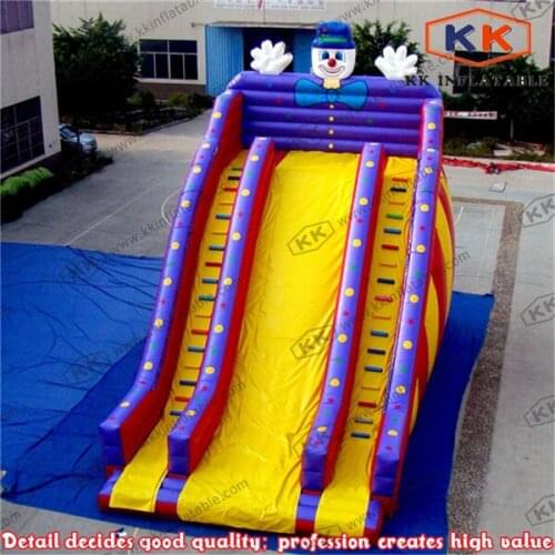 Entertainment Amusement Park Best Plato PVC Tarpaulin Inflatable Clown Slide, Cheap Creative Clown Slide