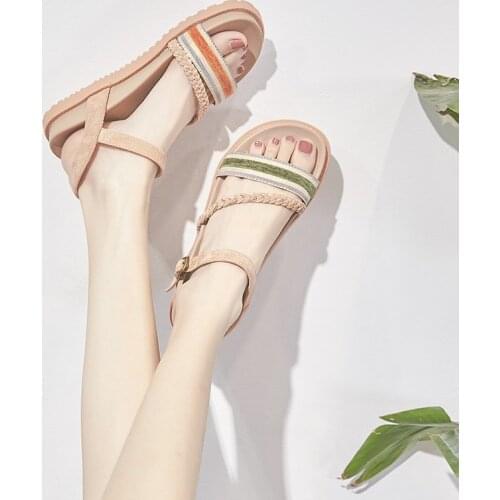 Women Sandals Platform Femme Rome Slippers 2020 Summer Fashion Breathable Female Casual Shoes Non-slip Flip Flops Beach Sandals