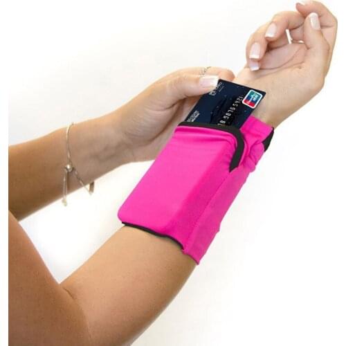 Sport Wrist Pocket Pouch Running Gym Bag Wallet for Cycling Mobile Phone Cards Personal Health Care Braces & Supports TK-ing