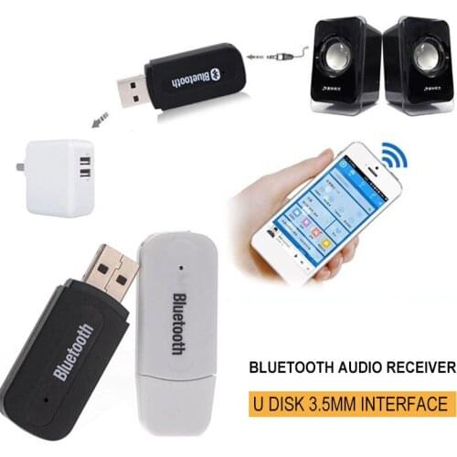 Vehemo USB 3.5mm Car Receiver Adapter USB Bluetooth Adapters Audio Bluetooth Adapter Conversion Stereo Portable Cars