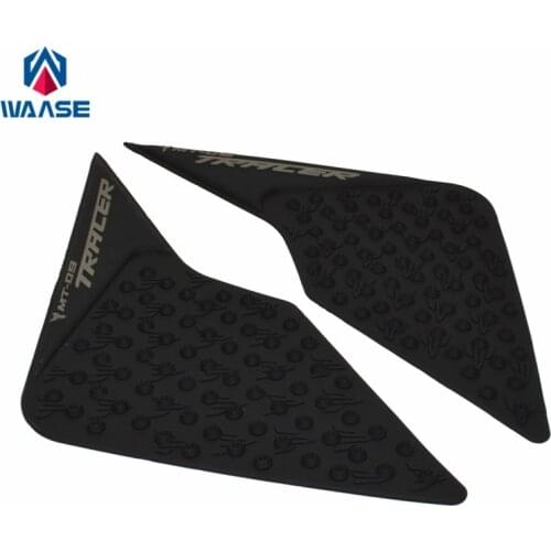 Waase Motorcycle Tank Pad Protector Sticker Decal Gas Knee Grip Tank Traction Pad For Yamaha MT-09 MT09 Tracer 2015 2016 2017