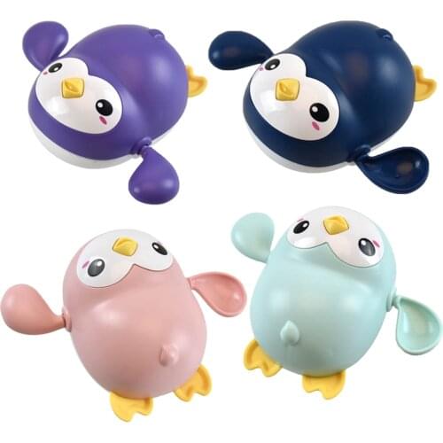 Wind Up Swimming Penguin Toddler Baby Bathing Pools Paddling Water Floating Toy Toddlers Baby Bath Time Fun in Water