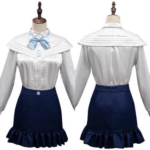 Game Light and Night Women Cosplay Costume Shirt Skirt Outfits Halloween Carnival Suit