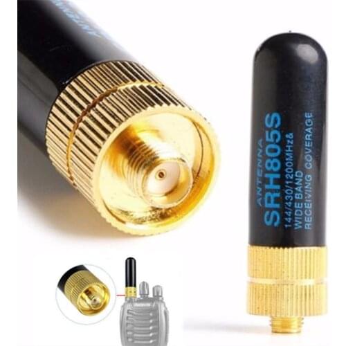 1pc Dual Band Antenna UHF+VHF SRH805S SMA Female Antenna for TK3107 2107 for UV-5R 888S UV-82 Walkie Talkie Radio