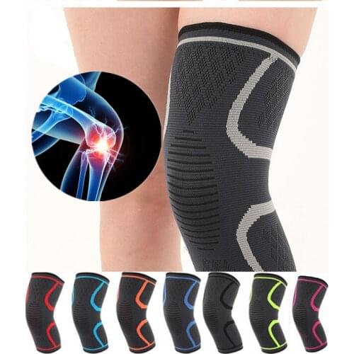 1Pcs Knee Support Pads Breathable Relieve Arthritis Pad Basketball Running Cycling Training Protector Kneepads S-XL
