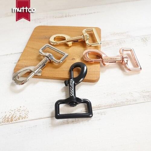 10pcs/lot Engraved buckle laser engraving metal buckle customize LOGO 30mm dog clip hook DIY pet products