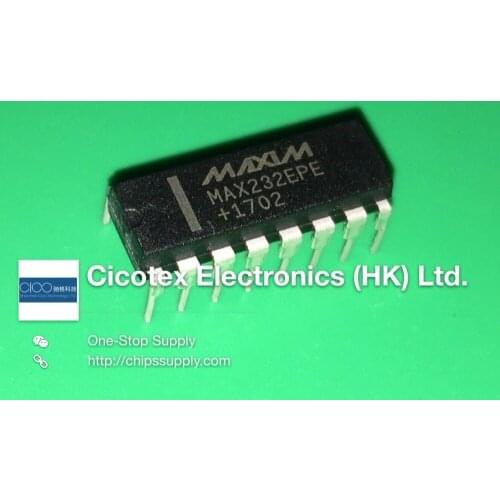 10pcs/lot MAX232EPE DIP16 IC 2DVR 2RCVR RS232 5V 16-DIP