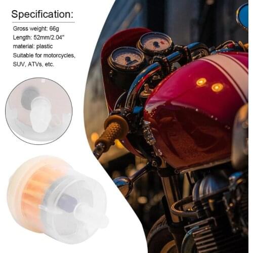 10Pcs/lot Universal Car Fuel Filter Petrol Gas Gasoline Liquid Oil Filter for motorcycles,SUV, ATVs, etc. 8mm Pipe Auto Cleaner