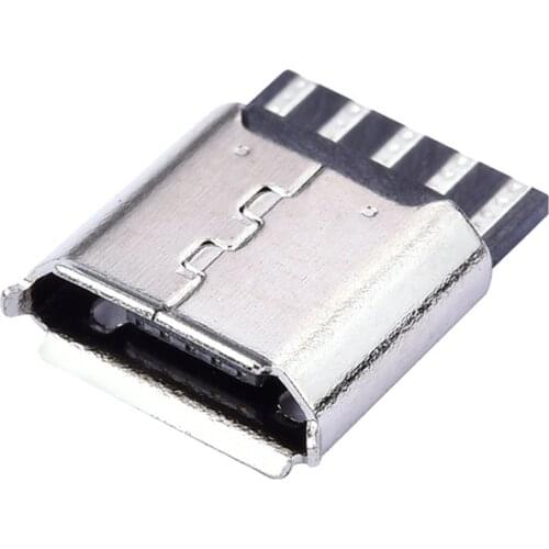 10Pcs Micro USB 5pin Female Socket Connector Welding Type for Tail Charging Mobile Phone