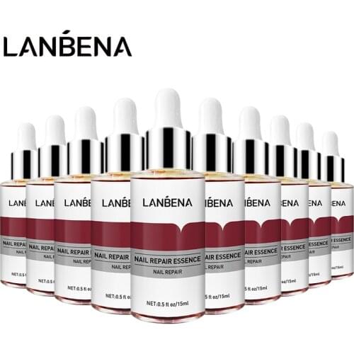 10 Pcs/Set LANBENA Nail Repair Essence Serum Set Fungus Removal Nails Gel Anti Infection Paronychia Onychomycosis Foot Masks