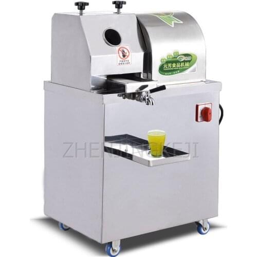 220V Electric Sugar Cane Juicing Machine Commercial Stainless Steel Vertical Insert Electric Freshly Squeezed Cane Juice Machine