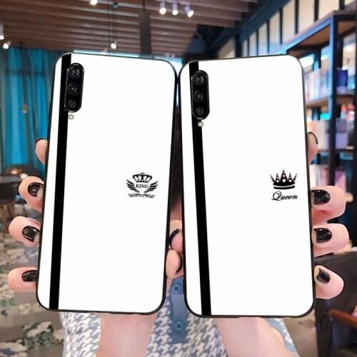 King Queen Lovers Couple Cover Black Soft Shell Phone Case for Xiaomi Mi10 10Pro 10 lite Mi9 9SE 8SE Pocophone F1 Mi8 Lite